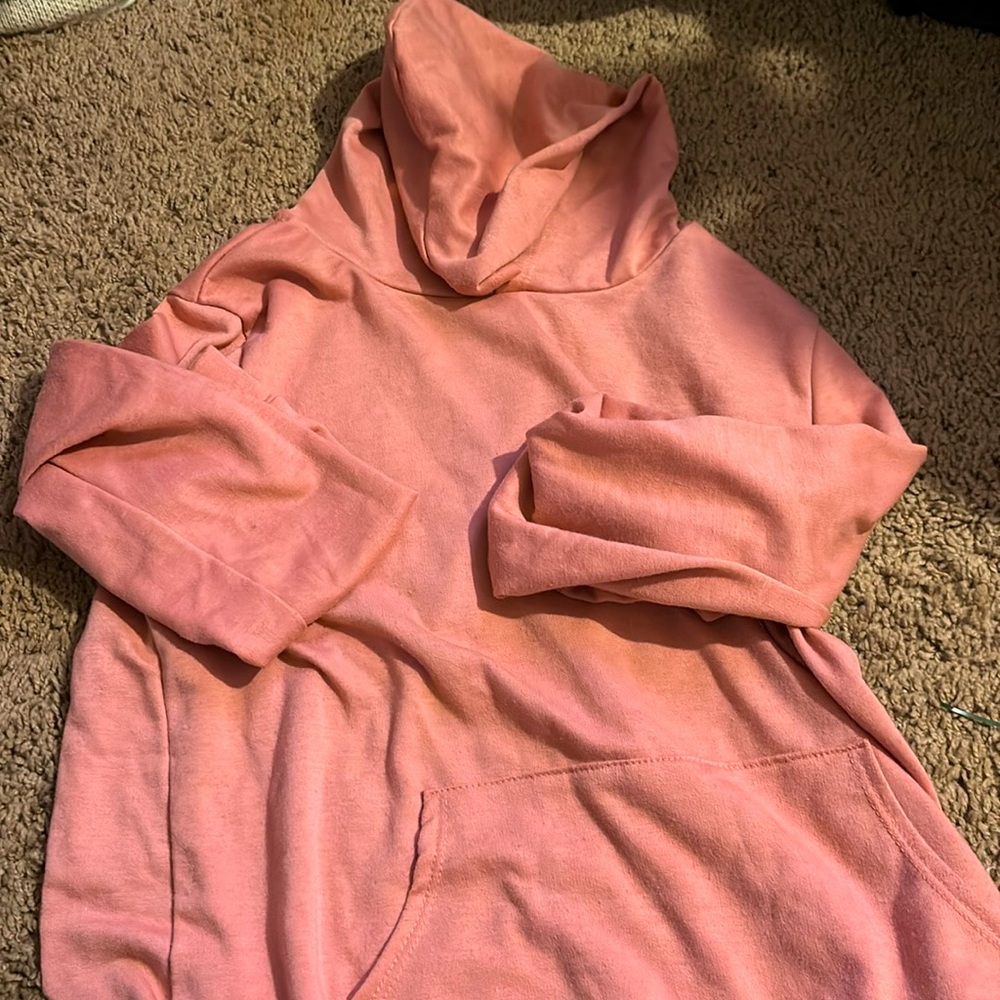 I am selling a light pink thin hoodie from crown of hearts